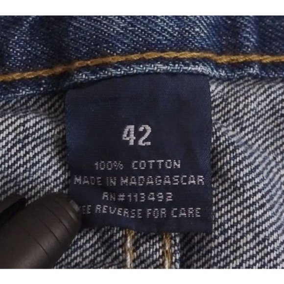 NWT Full Blue Men's 100% Cotton Jean Shorts Size 42 - Picture 7 of 8